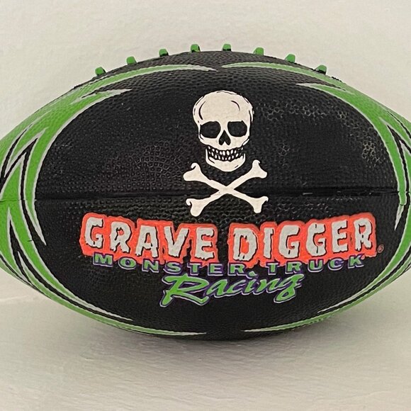 RARE VINTAGE Grave Digger Monster Truck Racing Football Monster Jam Collectible - Picture 2 of 2